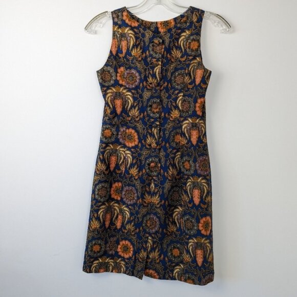 Vintage Les Créations Lisa Sleeveless Floral Dress - Montreal Exclusive Size 6 - Picture 1 of 9